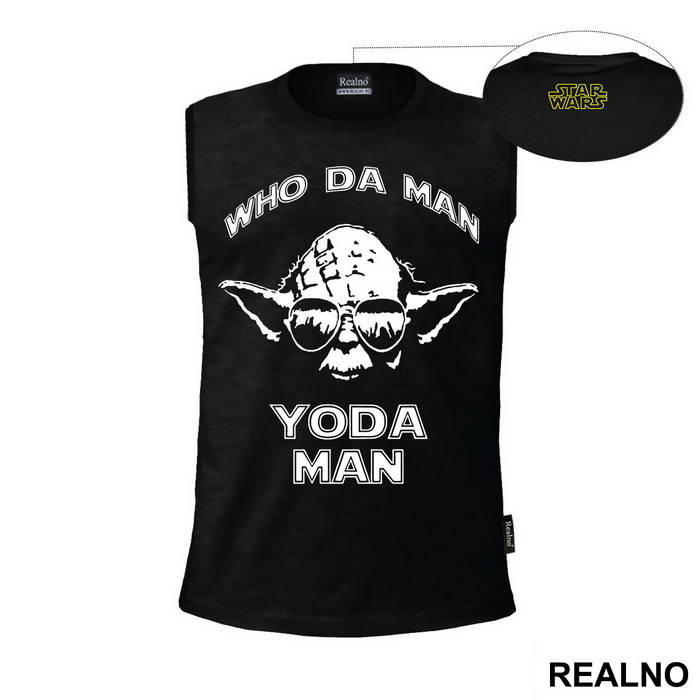 Who Da Man Yoda Man Glasses - Star Wars - Majica