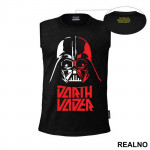Darth Vader Red And White - Star Wars - Majica