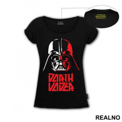 Darth Vader Red And White - Star Wars - Majica