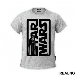Darth Vader In Logo - Star Wars - Majica