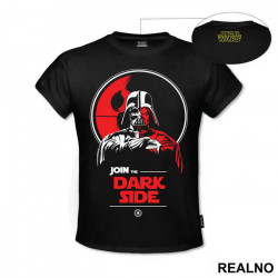Join The Dark Side Darth Vader Red Light - Star Wars - Majica