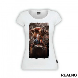 Geralt Sitting On A Throne With A Cup - The Witcher - Majica