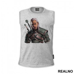 Geralt Portrait With Swords - The Witcher - Majica