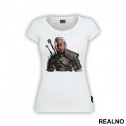 Geralt Portrait With Swords - The Witcher - Majica