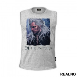 Geralt Yellow Eyes Portrait - The Witcher - Majica