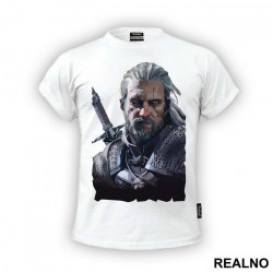 Geralt Polygonal Art - The Witcher - Majica