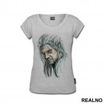 Geralt Head Illustration - The Witcher - Majica