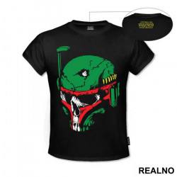 Boba Fett - Green Skull - Star Wars - Majica