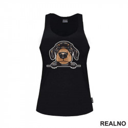 Peaking Puppy Dachshund - Pas - Psi - Majica