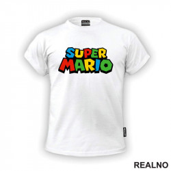 Super Mario - Logo - Game - Majica