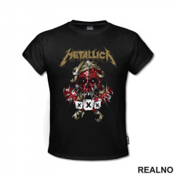 Metallica - Red Skull - Muzika - Majica