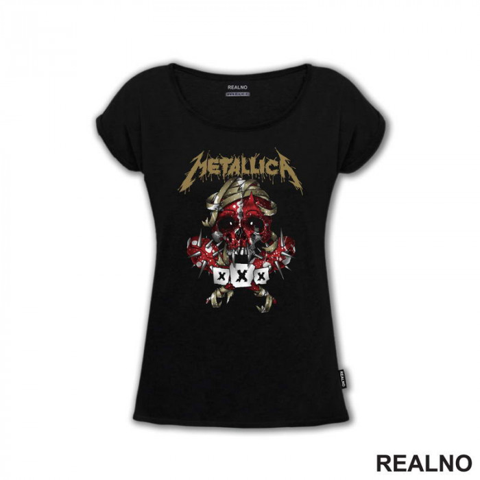 Metallica - Red Skull - Muzika - Majica