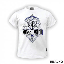 Minastirith White Ale - Tree Of Gondor Brewery - Lord Of The Rings - LOTR - Majica Minastirith White Ale - Tree Of Gondor Brewery - Lord Of The Rings - LOTR - Majica