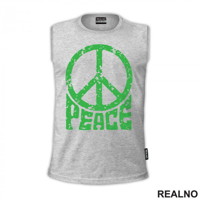 Peace - Green Logo - Muzika - Majica