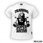 Training To Go Super Saiyan - Trening - Majica