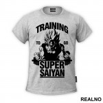 Training To Go Super Saiyan - Trening - Majica