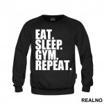 Eat. Sleep. Gym. Repeat. - Trening - Duks