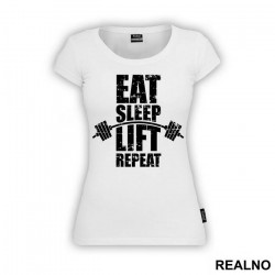 Eat, Sleep, Lift, Repeat - Trening - Majica Eat, Sleep, Lift, Repeat - Trening - Majica