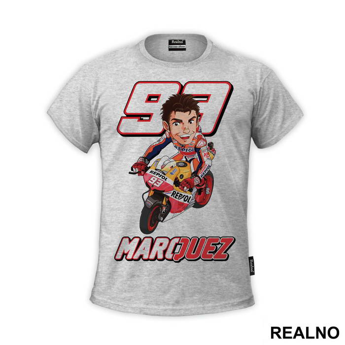 Marquez Riding A Bike Illustration - 93 - MotoGP - Sport - Majica
