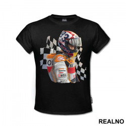 Marquez And A Finish Line Flag - 93 - MotoGP - Sport - Majica