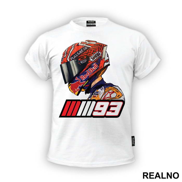 Marquez Helmet Portrait - 93 - MotoGP - Sport - Majica
