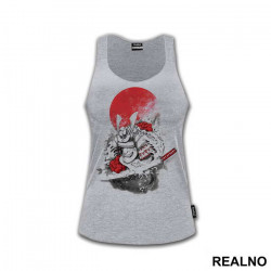 Red Moon With Waves - Samurai - Majica Red Moon With Waves - Samurai - Majica