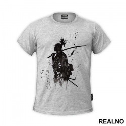 Sword On His Shoulder Splash - Samurai - Majica Sword On His Shoulder Splash - Samurai - Majica