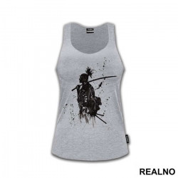 Sword On His Shoulder Splash - Samurai - Majica Sword On His Shoulder Splash - Samurai - Majica