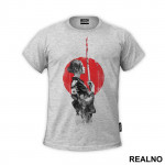 Geisha With Bloody Sword - Samurai - Majica