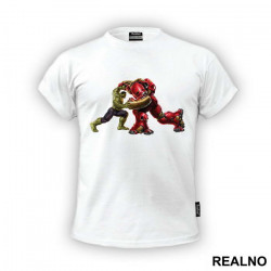 Fight With Hulkbuster - Hulk - Avengers - Majica