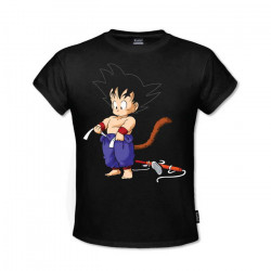 Tying His Belt - Goku - Dragon - Ball - Majica