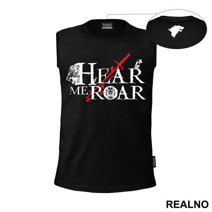 Hear Me Roar With Lion And Sword House Lannister - Game Of Thrones - GOT - Majica