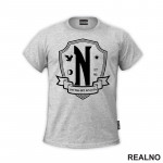 Nevermore Academy Logo - Wednesday - Sreda - Majica