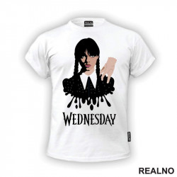 Splash Of Black And Thing - Wednesday - Sreda - Majica