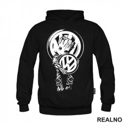 Groot With Volkswagen Logo - Shilouette - Duks