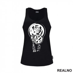 Groot With Volkswagen Logo - Shilouette - Majica