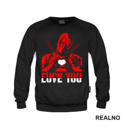 Love You, FU - Head Illustration - Deadpool - Duks