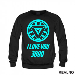 I Love You 3000 - Blue - Iron Man - Avengers - Duks I Love You 3000 - Blue - Iron Man - Avengers - Duks