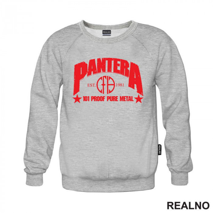 Pantera - 101 Proof Pure Metal - Est. 1981 - Red Logo - Muzika - Duks