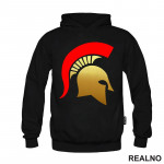 Spartan Logo - Gold And Red - Trening - Duks