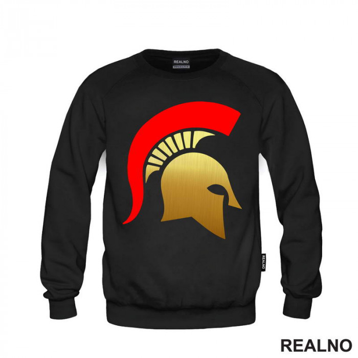 Spartan Logo - Gold And Red - Trening - Duks