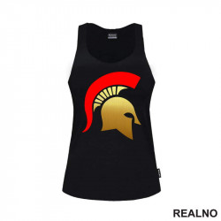 Spartan Logo - Gold And Red - Trening - Majica Spartan Logo - Gold And Red - Trening - Majica