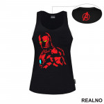 Red Illustration - Iron Man - Avengers - Majica