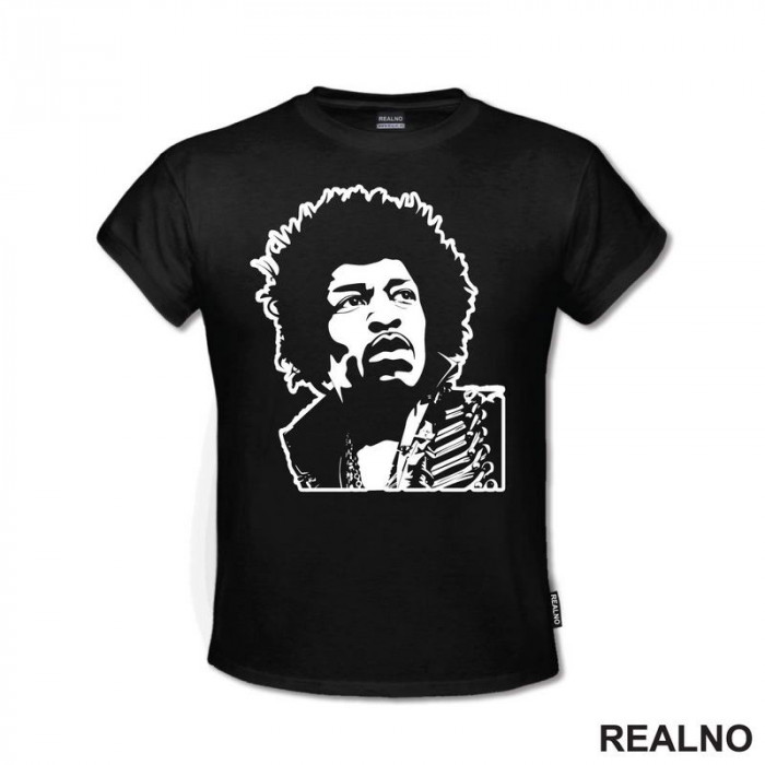 Portrait Jimi Hendrix - Muzika - Majica