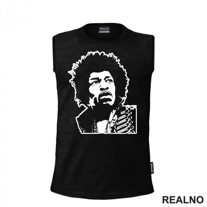 Portrait Jimi Hendrix - Muzika - Majica