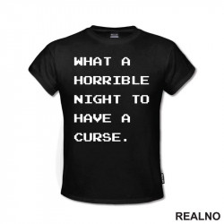 What A Horrible Night To Have A Curse - Castlevania - Majica What A Horrible Night To Have A Curse - Castlevania - Majica