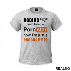 Coding Saved Me From Being A Pornstar, Now I'm Just A Programmer - Geek - Majica