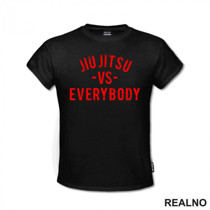 Jiu Jitsu - VS - Everybody - Red - Sport - Majica