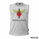 Bon Jovi Logo Illustration - Muzika - Majica