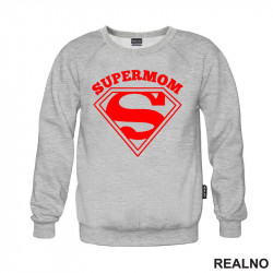 Supermom - Red Logo - Mama i Tata - Ljubav - Duks Supermom - Red Logo - Mama i Tata - Ljubav - Duks